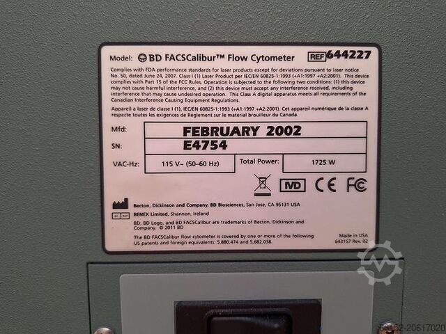 Becton Dickinson FACSCalibur Flow Cytometer Becton Dickinson FACSCalibur