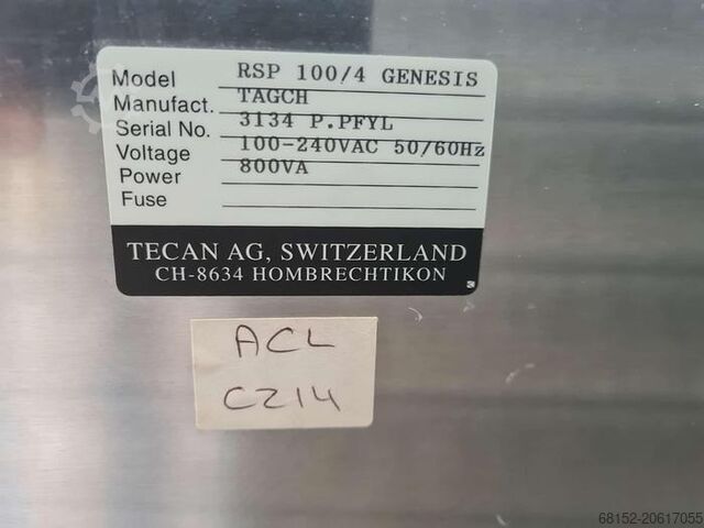 Tecan Genesis 150 2002 Liquid Handling Station Spares Tecan TSP 100/4 Genesis