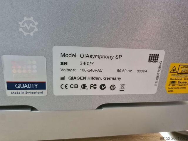 Qiagen QIAsymphony SP Sample Preparation Fully-Automated DNA RNA Purification Qiagen QIAsymphony SP