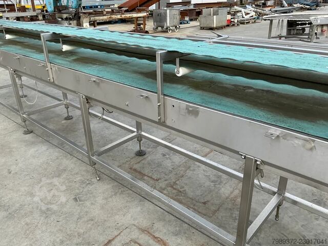 Conveyor belt 9.4 m Marel Salmon Typ: PPI Top Conveyor