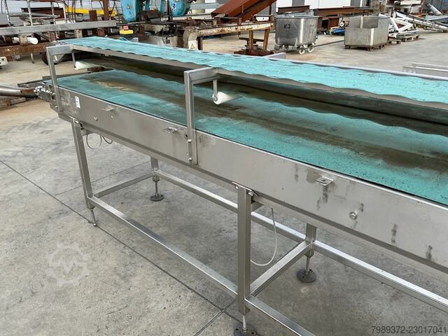 Conveyor belt 9.4 m Marel Salmon Typ: PPI Top Conveyor