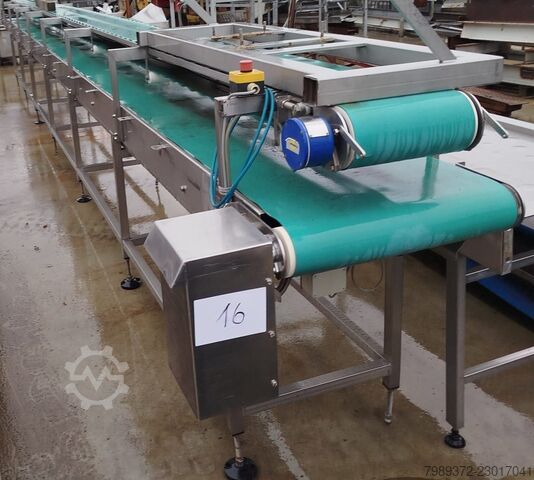 Conveyor belt 9.4 m Marel Salmon Typ: PPI Top Conveyor
