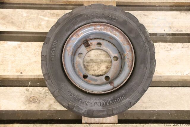 Solid rubber tires, 2 pieces Phoenix Contact 18x7-8  GSV  4.33 R-8