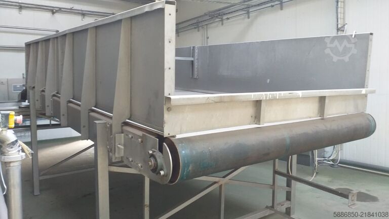 Stainless steel dosing bunker for vegetables and fruits  