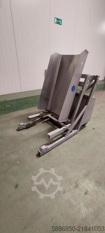 Drum tipper, 200 L Inox vat