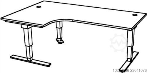 Desk Teda H635-1285 x W2000 x D1200mm - 1 unit  