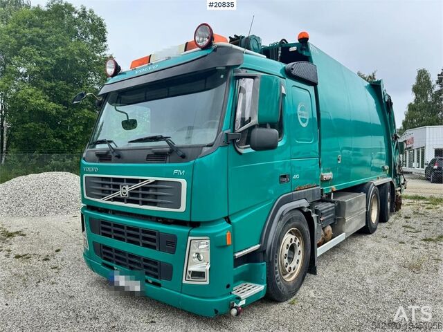 Garbage truck Volvo FM410 6x2 1 chamber Compactor truck.