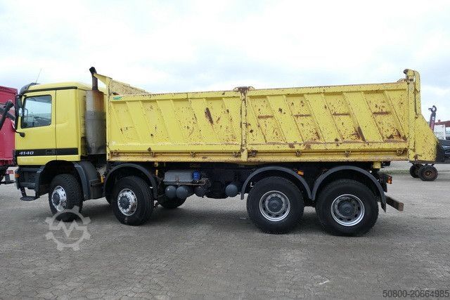 Tipper truck MERCEDES-BENZ 4140 AK Actros 8x8, Meiler, Allrad, 4x am Lager