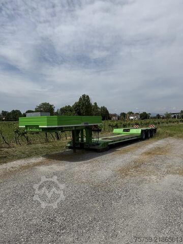 Lowbed semitrailer for transportation of construction machinery COMETTO SS38P Teleskop-Tieflader 13.29m-16.79m