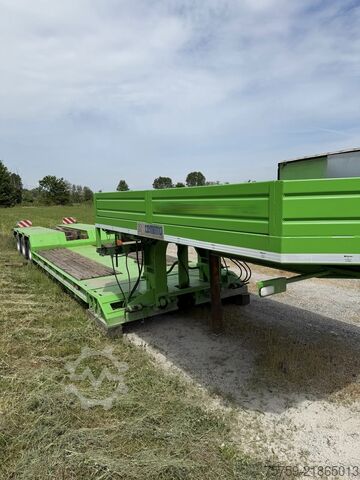 Lowbed semitrailer for transportation of construction machinery COMETTO SS38P Teleskop-Tieflader 13.29m-16.79m