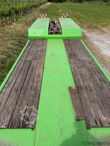 Lowbed semitrailer for transportation of construction machinery COMETTO SS38P Teleskop-Tieflader 13.29m-16.79m
