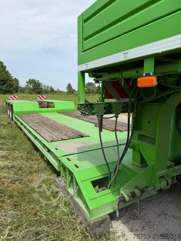 Lowbed semitrailer for transportation of construction machinery COMETTO SS38P Teleskop-Tieflader 13.29m-16.79m
