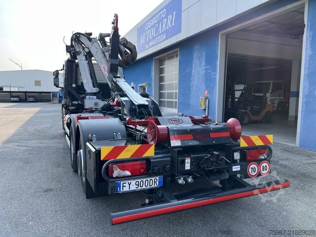 Hooklift truck with crane Iveco Stralis 480
