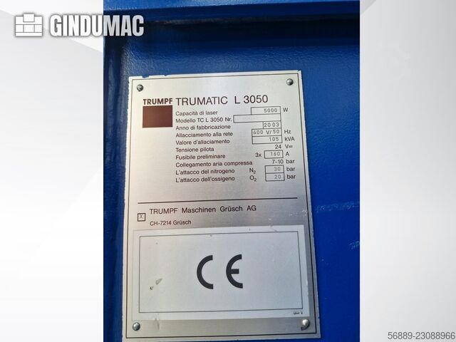 TRUMPF TruLaser L3050 (2003) TRUMPF TruLaser L3050 (2003)