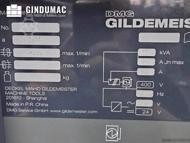 VERTIKALES BEARBEITUNGSZENTRUM DMG DECKEL MAHO DMC 635V eco