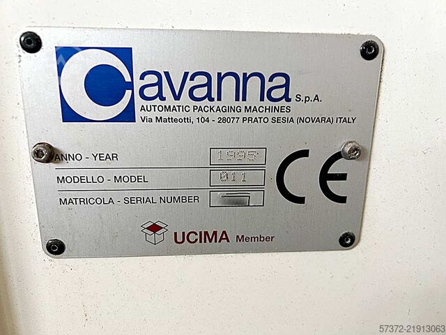 Bag Forming, Filling and Sealing Machine Cavanna Model 011
