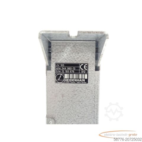 Component Heidenhain UV 105 Umrichter Id. 344 980-13 SN:12193676 - generalüberholt mit 3 Monaten Gewährleistung-