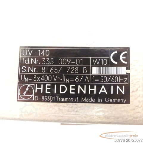 Component Heidenhain UV 140 ID 335 009-01 generalüberholt mit 3 Monaten Gewährleistung SN 8657728B im Austausch (Exchange)