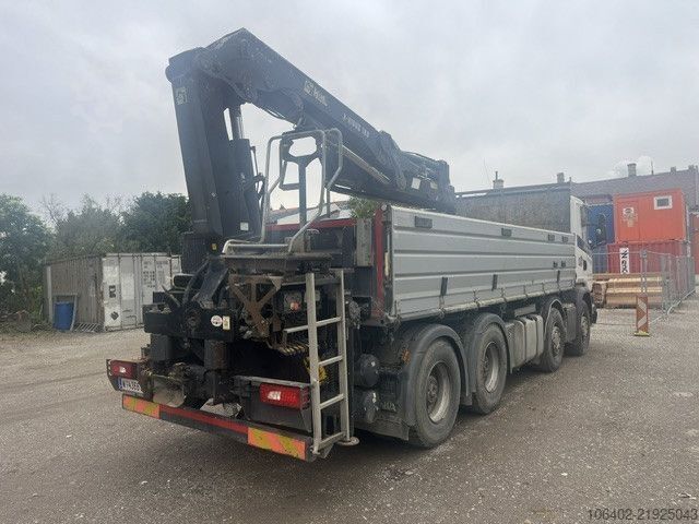 Tipper truck Scania G490 8x4 Heckkran und Bordmatic