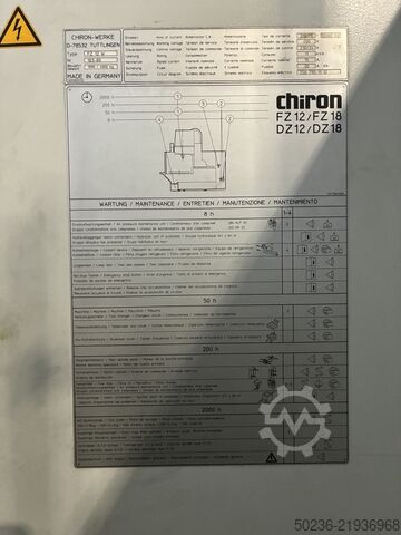Vertical machining center CHIRON FZ 12 W