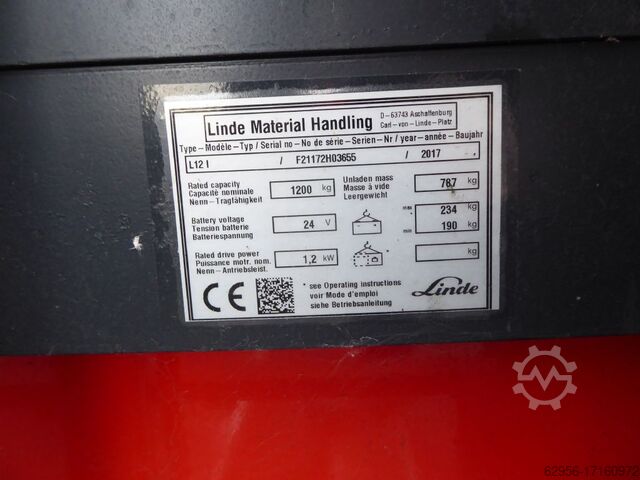 High Lift stacker Linde L12L