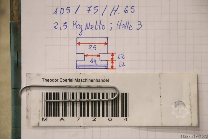 Interchangeable jaws unbekannt Breite 25 mm