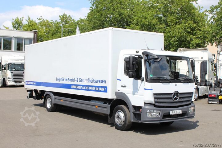 Box truck Mercedes-Benz Atego 1321 E6 Koffer Klima Kamera LBW Nur 85 Tkm
