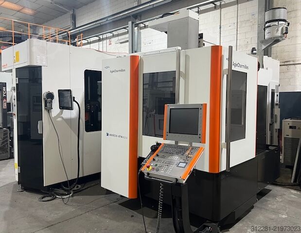 5-axis universal machining center MIKRON HPM 450U +SYSTEM 3R WORKPARTNER