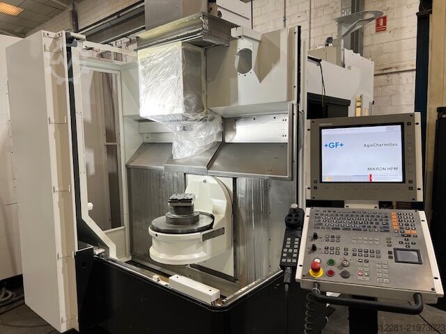 5-axis universal machining center MIKRON HPM 450U +SYSTEM 3R WORKPARTNER