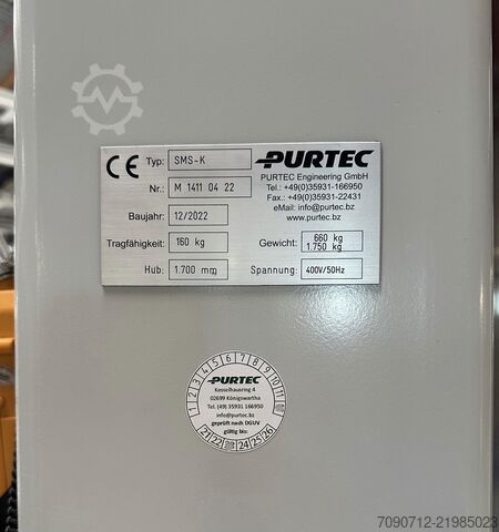 SMS-K PURTEC Säulenlift, Hebehilfe