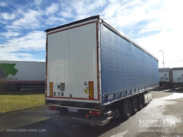 Open semitrailer with tarp Schmitz Cargobull Semitrailer Curtainsider Standard Hayon
