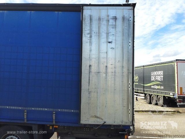 Open semitrailer with tarp Schmitz Cargobull Semitrailer Curtainsider Standard Hayon