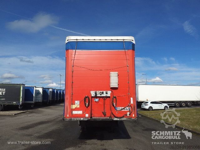 Open semitrailer with tarp Schmitz Cargobull Semitrailer Curtainsider Standard Hayon