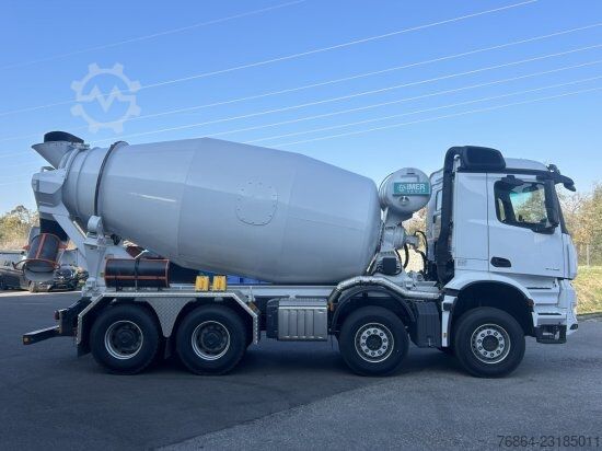 Betonmischer LKW MERCEDES-BENZ AROCS 3745, 8X4 BETONMISCHER, EURO 6,  10M³ IMER
