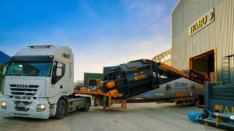 Stationary concrete mixing plant FABO Concrete Mixing Plant 180 m3 Concrete Mixing Plant