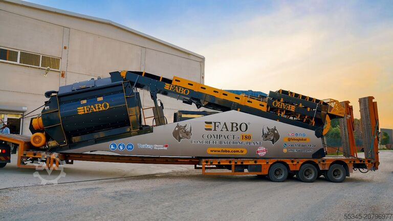 Stationary concrete mixing plant FABO Concrete Mixing Plant 180 m3 Concrete Mixing Plant
