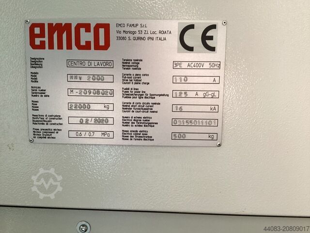 Vertikales Bearbeitungszentrum Emco MMV 2000
