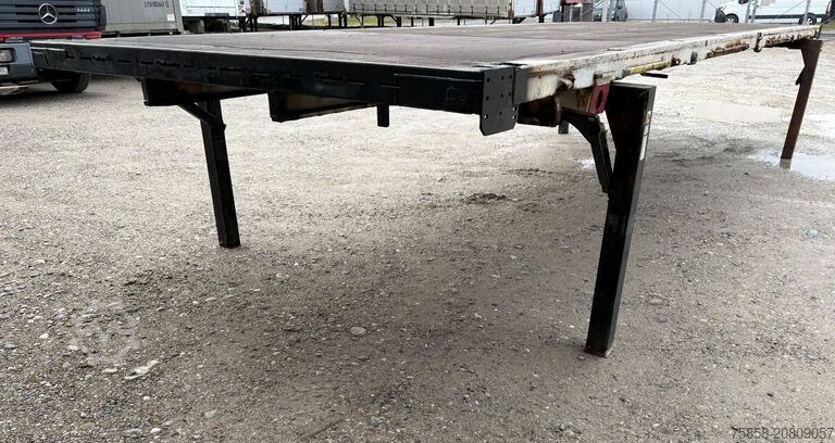 Wechselpritsche offen Krone 7,82m BDF Baustoff Zurringe Kranbar