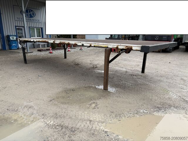 Wechselpritsche offen Krone 7,82m BDF Baustoff Zurringe Kranbar