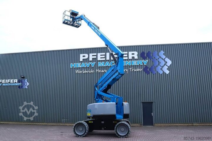 Articulated boom lift Genie Z60/37FE Guarantee! Hybrid, 4x4 Drive, 20m Working