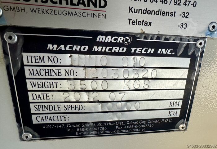 Vertikales Bearbeitungszentrum Saeilo Contur MMV 810 S