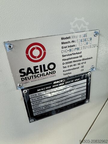 Vertikales Bearbeitungszentrum Saeilo Contur MMV 810 S
