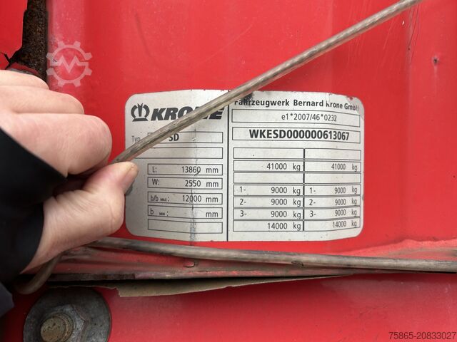 Schiebeplanen Krone Profi Liner / Mega / Curtinside / BPW Drum / NL...