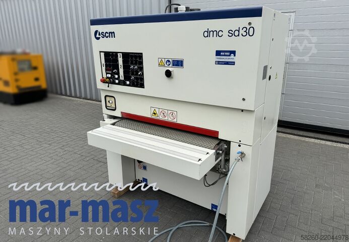 Wide belt sander with metal roller SCM DMC30 RCS 110  2 agregaty, stan idealny