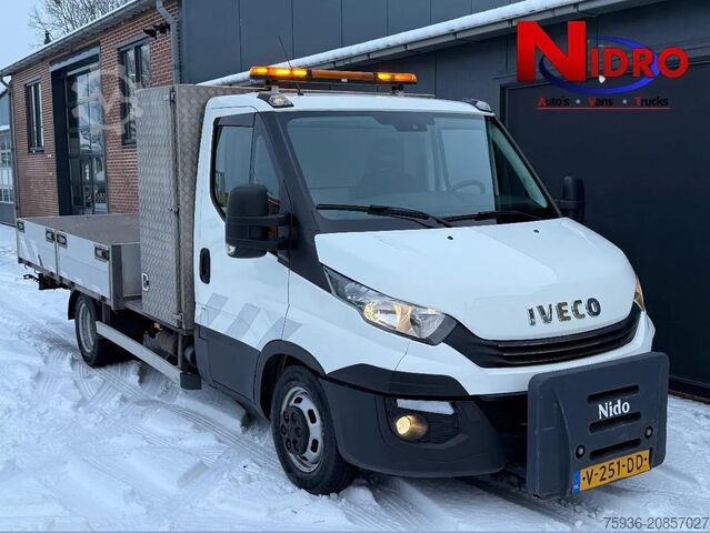 Platform truck with crane Iveco Daily 40C18 3.0 / Amco Veba 602T KRAAN / Euro 6...