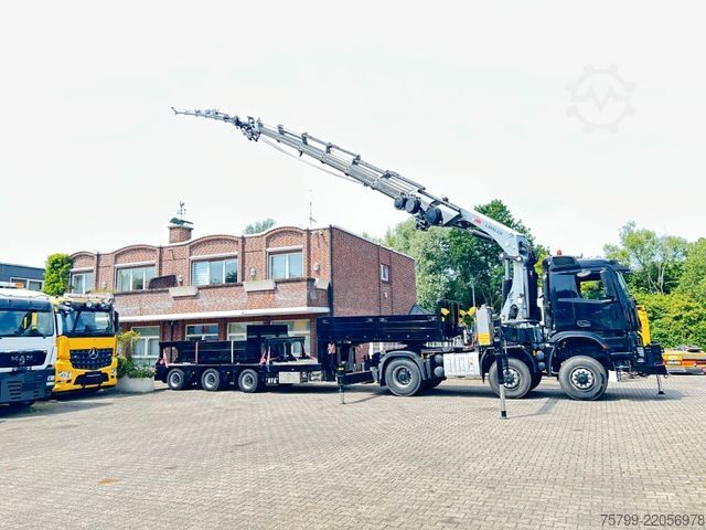 Heavy-duty truck MERCEDES-BENZ 2651 SZM+HIAB 638 Kran6x6 ausziehbarer Tieflader