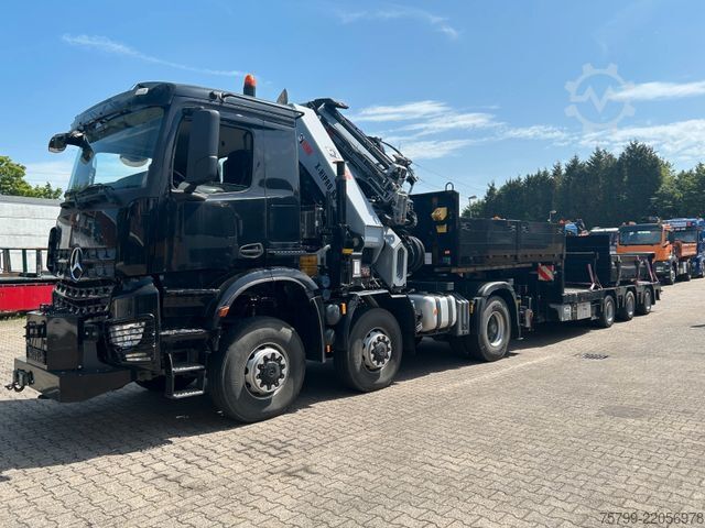 Heavy-duty truck MERCEDES-BENZ 2651 SZM+HIAB 638 Kran6x6 ausziehbarer Tieflader