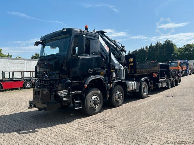 Heavy-duty truck MERCEDES-BENZ 2651 SZM+HIAB 638 Kran6x6 ausziehbarer Tieflader