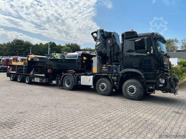Heavy-duty truck MERCEDES-BENZ 2651 SZM+HIAB 638 Kran6x6 ausziehbarer Tieflader