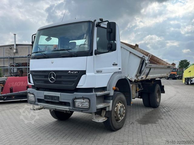 Three-sided tipper truck MERCEDES-BENZ Axor 1823 AK 4x4 2-Achs Allradkipper Meiller